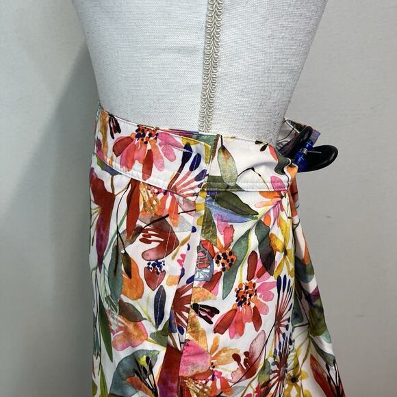 Rip Skirt Hawaii Swim Suit Wrap Cover Up size Medium Pink Floral Wildflower - Picture 6 of 10